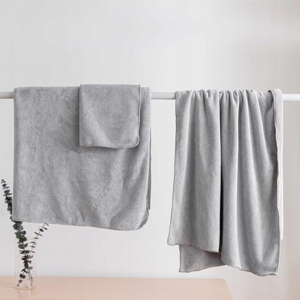 Towel 70 x 140 Microfiber Active 380g/m2 Gray