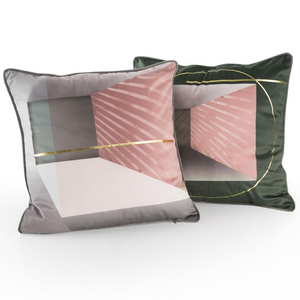 Velvet pillowcase Adler/1 40 x 40 x 8 Steel