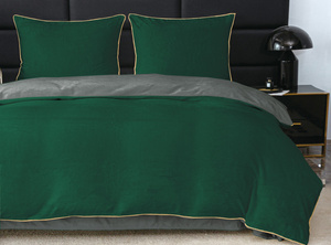 Bedding 160 x 200 3pc Osman Bear with Piping 3019