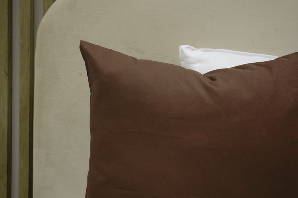 Poszewka Bawełna 70 x 80 Jednolita Ola Brąz Brązowa