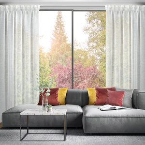 Zasłona 140 x 270 Dekoracyjna Taśma Kelsi Natural