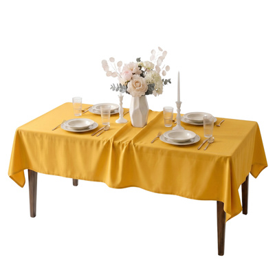 Obrus 140x260 Plamoodporny Surbo Musztarda