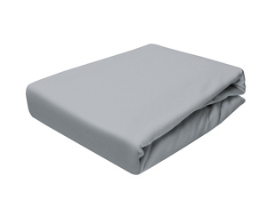 Prześcieradło Jersey z Gumką Tyrs 034C Stalowy 180x200