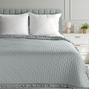 Quilted Decorative Bedspread 220 x 240 Libi3 Silver