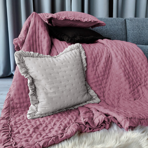 Poszewka 45 x 45 Pikowana Z Falbaną Celia 05