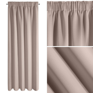 Blackout Logan Tape Curtain 140 x 270 Powdery