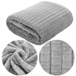 Koc 200 x 220 Mikrofibra Design Cindy2 Srebrny