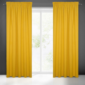 Blackout Logan Tape Curtain 140 x 270 Mustard