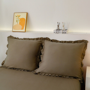 Bedding 160 x 200 3pc Cotton with Ruffles Lynda 03