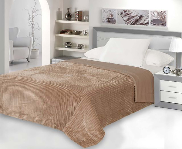 Narzuta Dwustronna Capri Brąz 200x220
