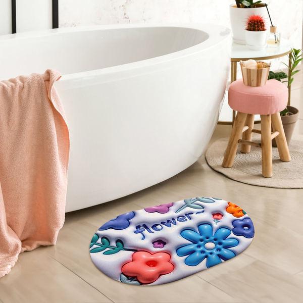Magic 14 3D Non-Slip Absorbent Bathroom Mat