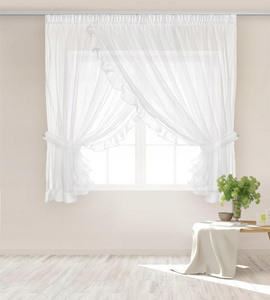 Firana 400 x 150 Dekoracyjna Bright Taśma Biel