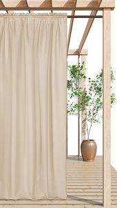 Curtain 140 x 250 Garden with Tape Gaia J.Beige