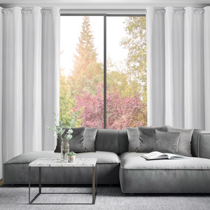 Zasłona 140 x 250 Dekoracyjna Przelotki Adari Biel