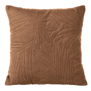 40 x 40 Quilted Velvet Luiz4 Brick Pillowcase