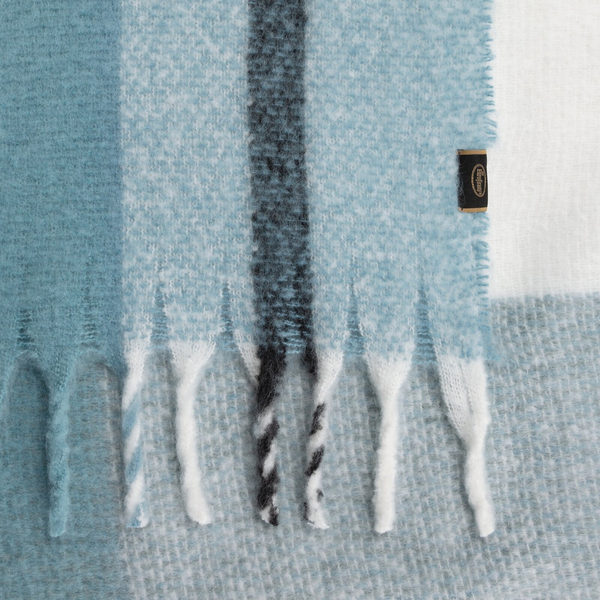 Mohair Blanket 130 x 170 with Fringes Mohair 5 Nieb+B