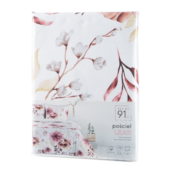 Pościel 220 x 200 3cz Satynowa Bawełna Lea 11