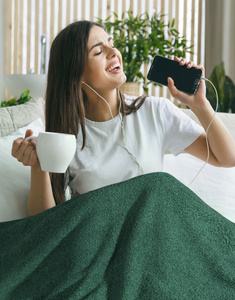 Blanket 170 x 210 Microfiber Boucle Bukla C.Green