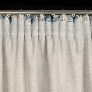 Curtain 140 x 270 Decorative Lenny Natur+Blue