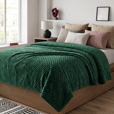 Koc 200 x 220 Mikrofibra Tłoczona Cristián 01