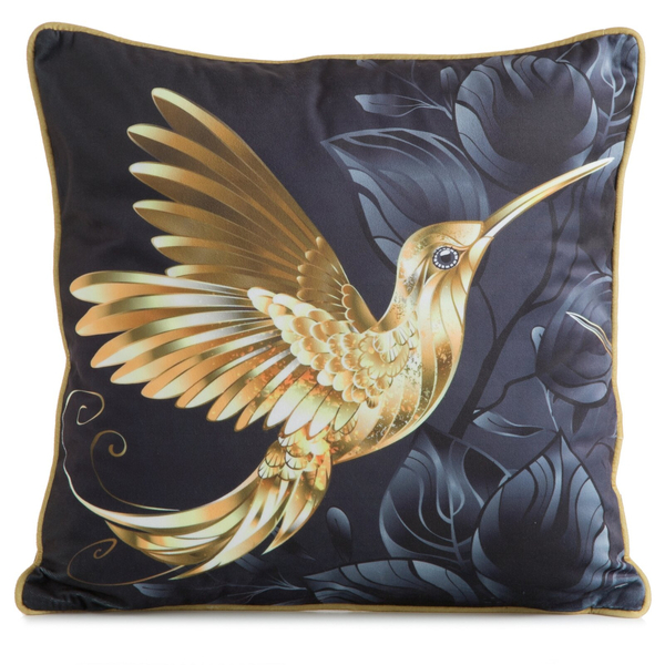 Poszewka 45 x 45 Dekoracyjna Velvet 135 Czar+Złoty