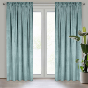 Curtain 140 x 270 Decorative Velvet Melanie Sage