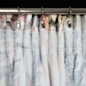 Zasłona Gotowa Adeline Taśma 140 x 270 Bia+Stal