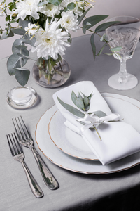 Tablecloth 140x240 Stainproof Classic Elegant Grey