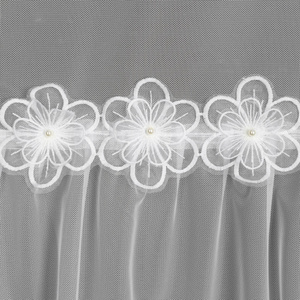Firana 140 x 250 Dekoracyjna Przelot ALISON Biały