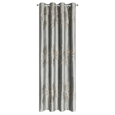 Zasłona 140 x 250 Welwet Przelotki Idalia Srebrny