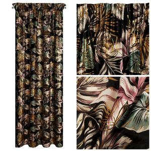 Curtain 140 x 270 Decorative Morocco Black+Gold