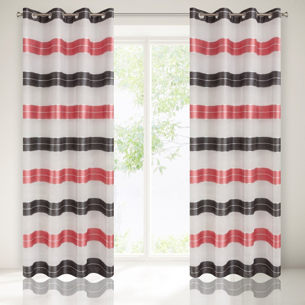 Zasłona 140 x 250 Gotowa Dekoracyjna EDITH Cze