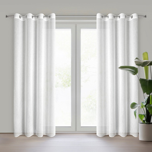 Zasłona 140 x 250 Dekoracyjna Przelotki Vesta Biel