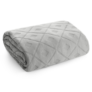 Narzuta 220 x 240 Design Pikowana Alara6 Srebrny