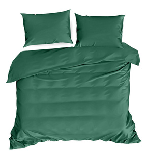 Bedding 180 x 200 3pc Satin Nova3 Bottle Green