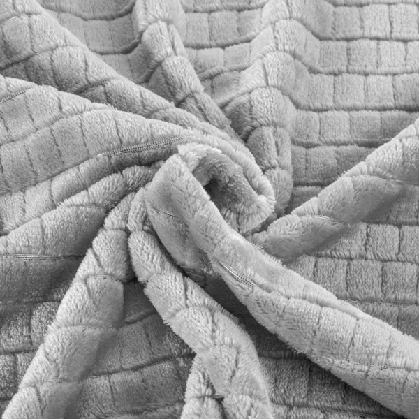 Koc 170 x 210 Mikrofibra Design Cindy2 Srebrny