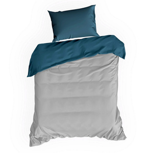 Bedding 140 x 200 2cz Satinova Nova3 Silver+Turquoise