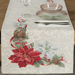 Runner 40 x 100 Decorative Tapestry 1198 Silver