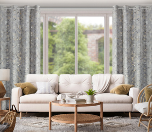 Curtain 135 x 250 Decorative Ready Odeta Steel