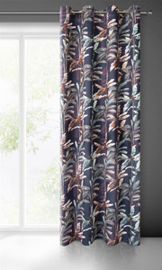 Velvet Nikol Curtain 140 x 250 Spun Graphite