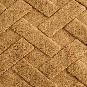 70 x 160 Plush Blanket Herringbone Caro Honey