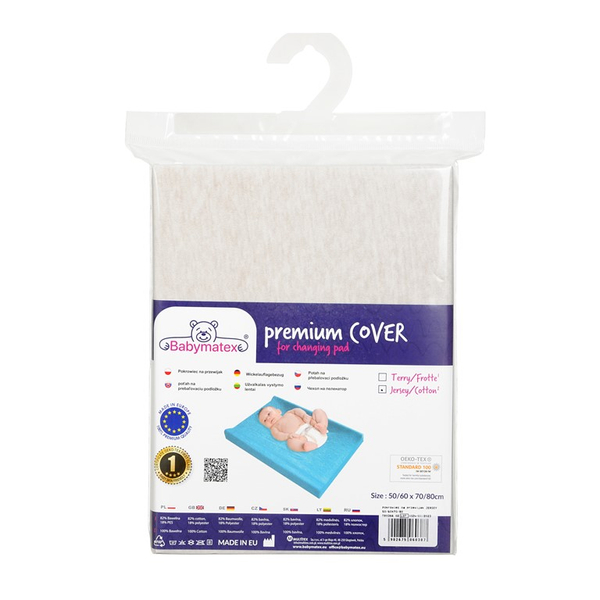Cover 50 x 80 Cotton for changing table JERSEY 02