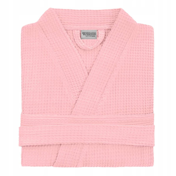 Szlafrok Kimono Gofer Bawełniany Unisex XS Puder