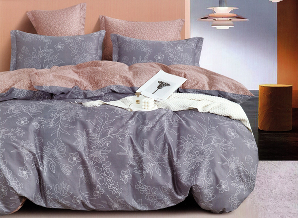 Bedding set 200 x 220 3 pieces Cotton Satin No. A1718