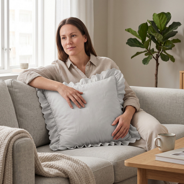 Poszewka 45 x 45 z Falbaną Luxury Jowita 07