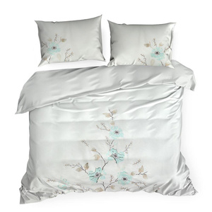 Bedding 220 x 200 Embroidered Embroidery6/St/White +Mint