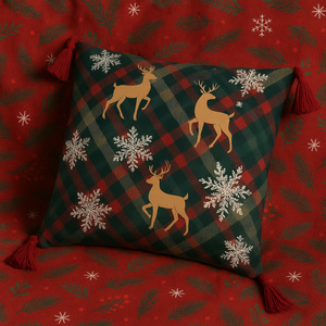 Christmas pillowcase 45 x 45 Christmas Panama 5381A