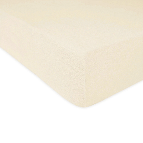 Prześcieradło Frotte z Gumką 018_D Ecru 80x140