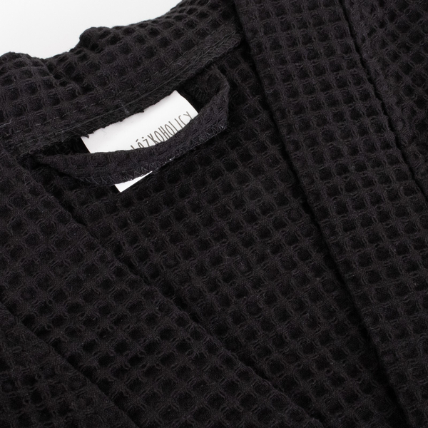 Szlafrok Gofer Bawełna Unisex Vizzy L 04 Czarny