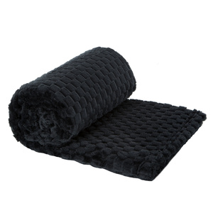 Blanket 150 x 200 Microfiber Design Cindy6 Black